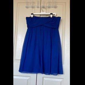 J. Crew strapless silk chiffon dress (size 20)